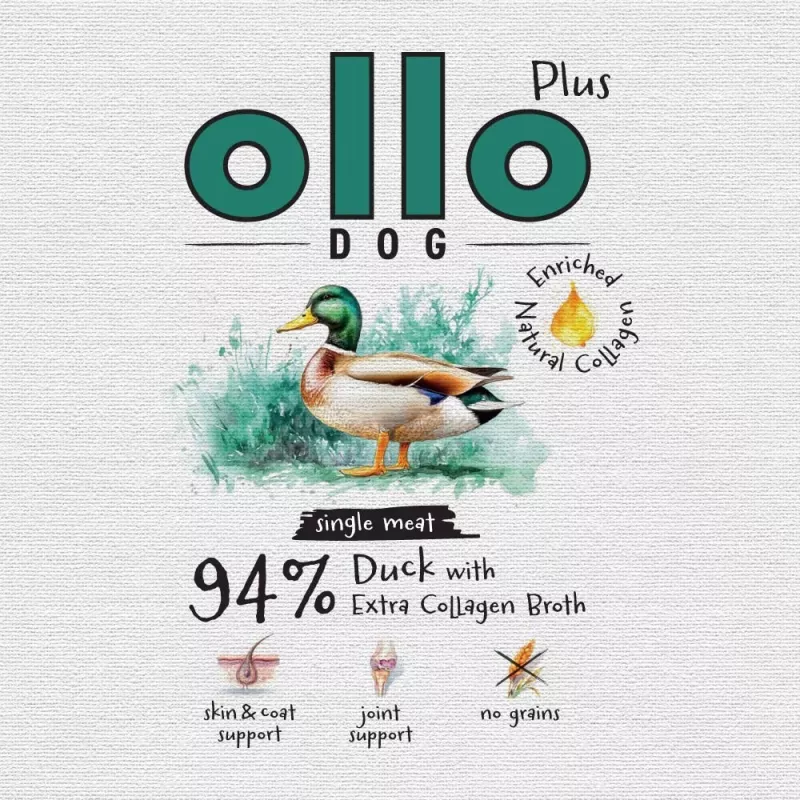 Ollo Plus Kolagen antienos 400g šunų ėdalo skardinė