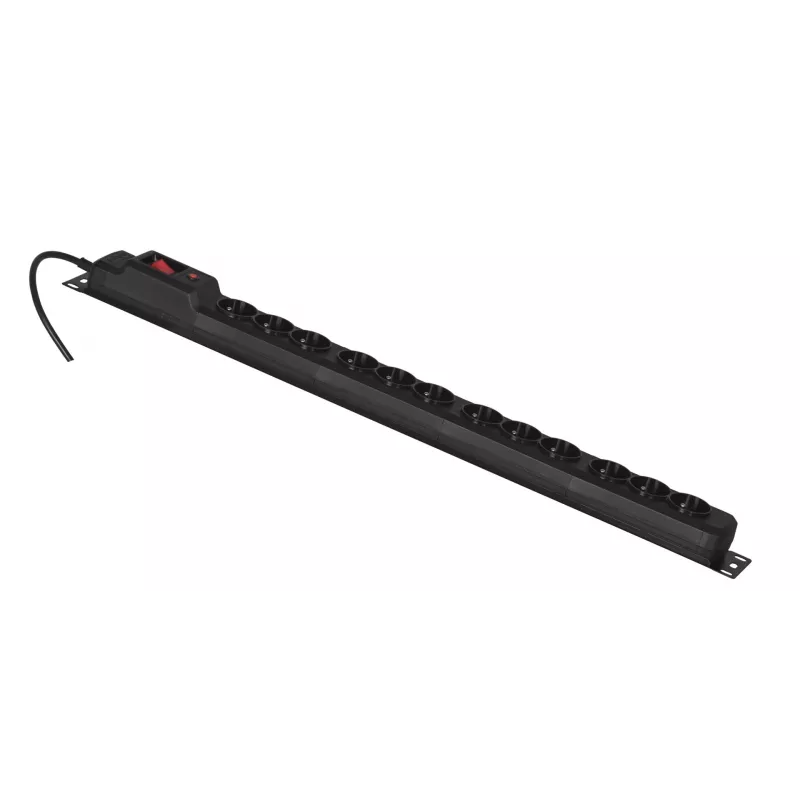 Activejet COMBO 12 lizdų maitinimo blokas 3 m juodas