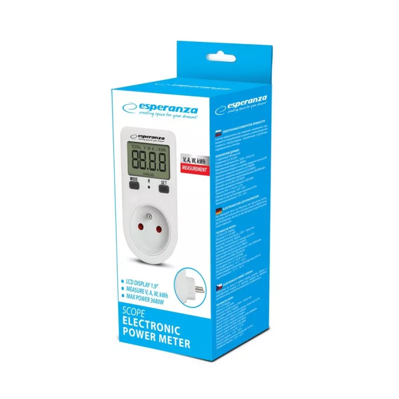 Esperanza ELA102 elektroninis elektros energijos suvartojimo matuoklis