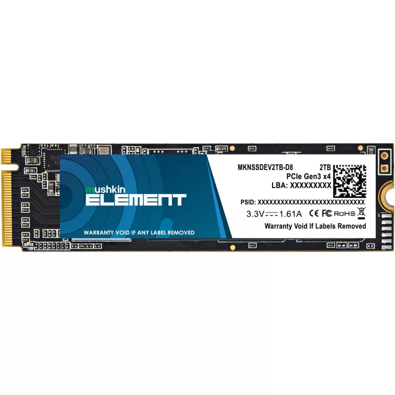 Mushkin ELEMENT - SSD - 2 TB - vidinis - M.2 2280 - PCIe 3.0 x4 (NVMe)