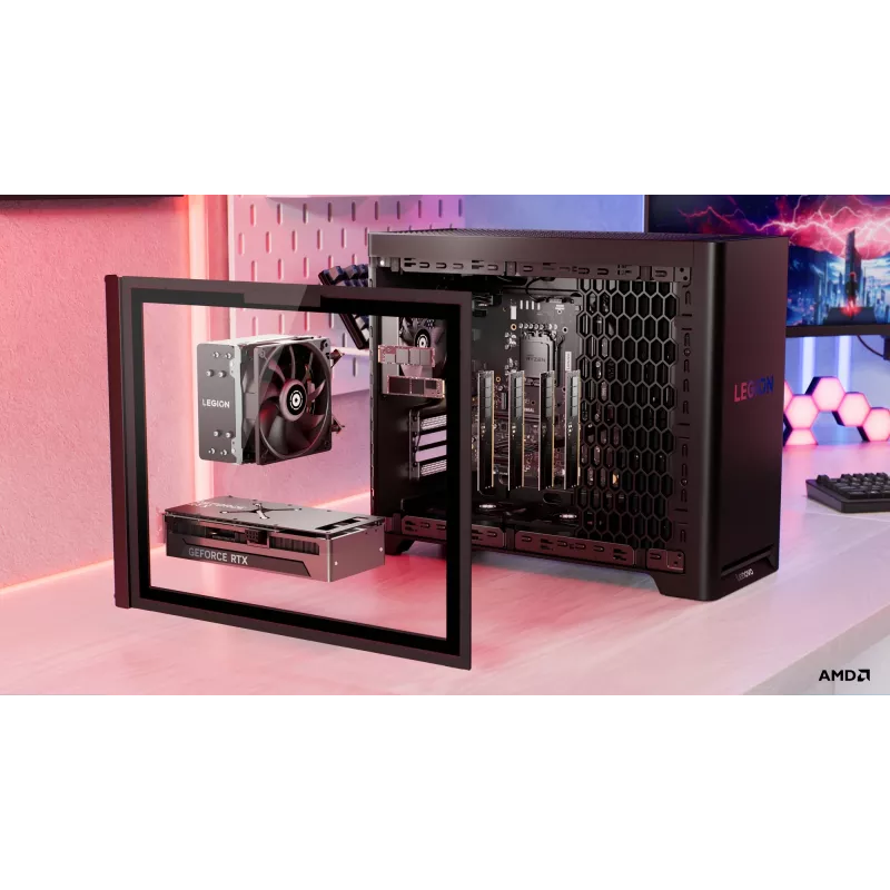 Lenovo Legion | T5 30AGB10 | Stacionarus kompiuteris | Bokštas | AMD Ryzen 7 | 7700X | 32 (2x16GB) GB | UDIMM DDR5 | 512 GB | NVIDIA GeForce RTX 5070 | Be klaviatūros | Windows 11 Pro | Garantija 24 mėn.