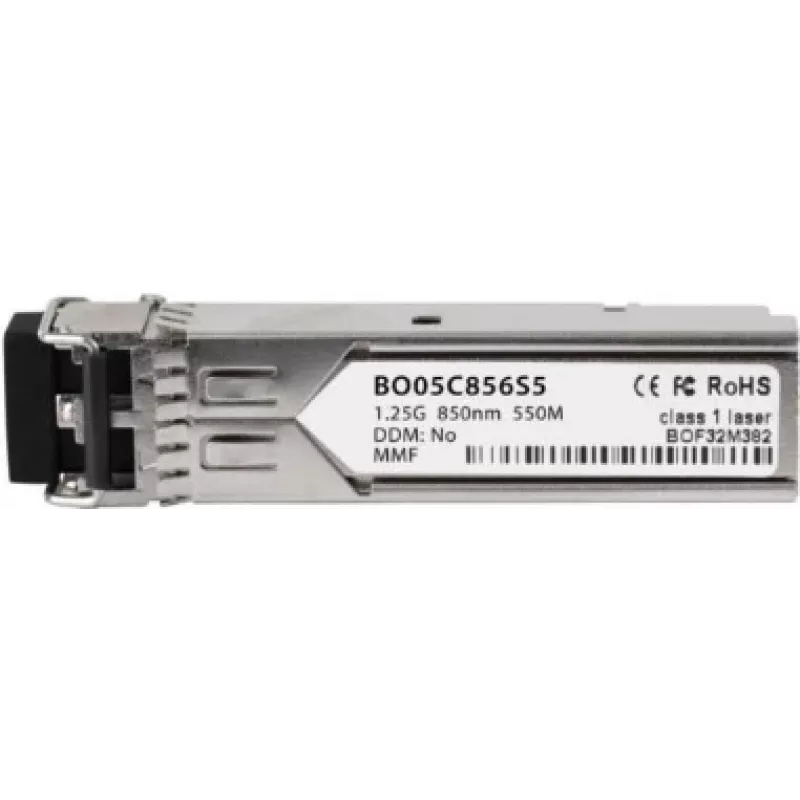BlueOptics SFP siųstuvas-imtuvas, LC dvipusis, 1000BASE-SX, daugiamodė skaidula, 850 nm, 550 metrų, 0C/+70C, DD