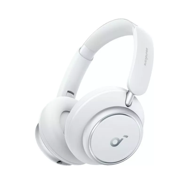 Soundcore by Anker Space Q45 adaptyvios triukšmo slopinimo ausinės, slopinančios triukšmą iki 98 %, itin ilgas 50 val. veikimo laikas, programėlės valdymas, aukštos raiškos garsas