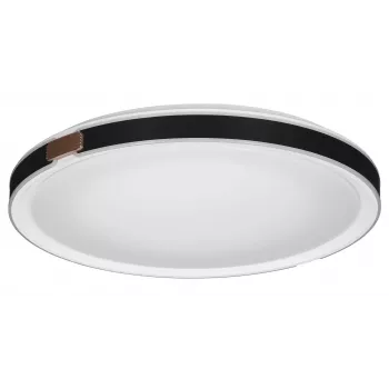 LED lubinis šviestuvas ActiveJet AJE-TRAVIATA 36W, apvalus 41 cm, 4000 K, 4300 lm, juodas/baltas, 36 šviesos diodai, IP20