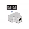DeLOCK RJ45 Skirstytuvas T Adapteris 1 x RJ45 lizdas į 2 x RJ45 lizdas Cat.5e STP