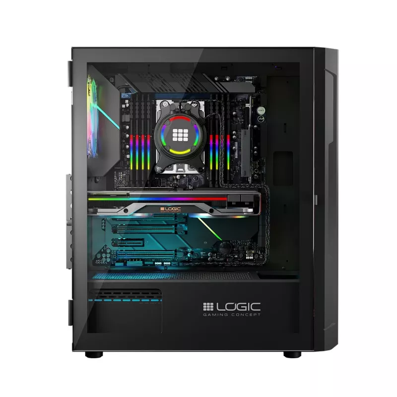 Logic ARAMIS ARGB MINIDI USB 3.0 korpusas, juodas