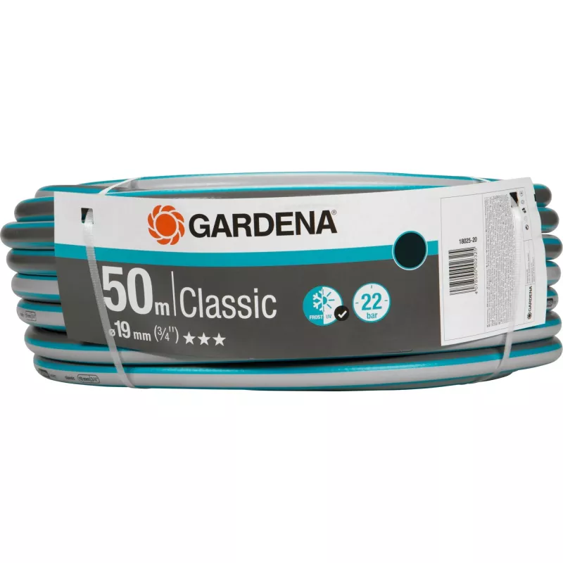 Gardena 18025 sodo žarna 50 m PVC pilka, oranžinė