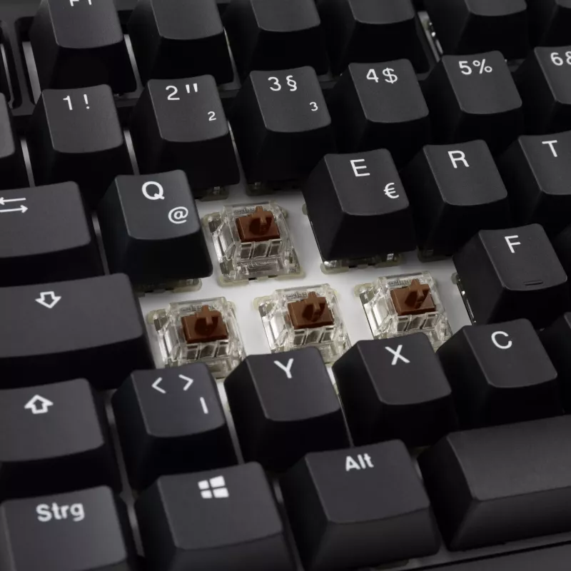 Ducky Tinker 75 klaviatūra Gaming USB vokiška juoda