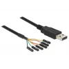 USB kabelis DeLOCK 1,8 m USB2.0-A/TTL 6 kontaktų juoda