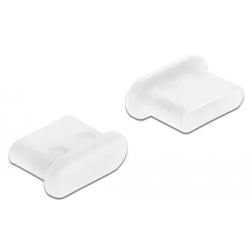Dulkių gaubteliai USB Type-C lizdui DeLOCK 64095 10 vnt. balti