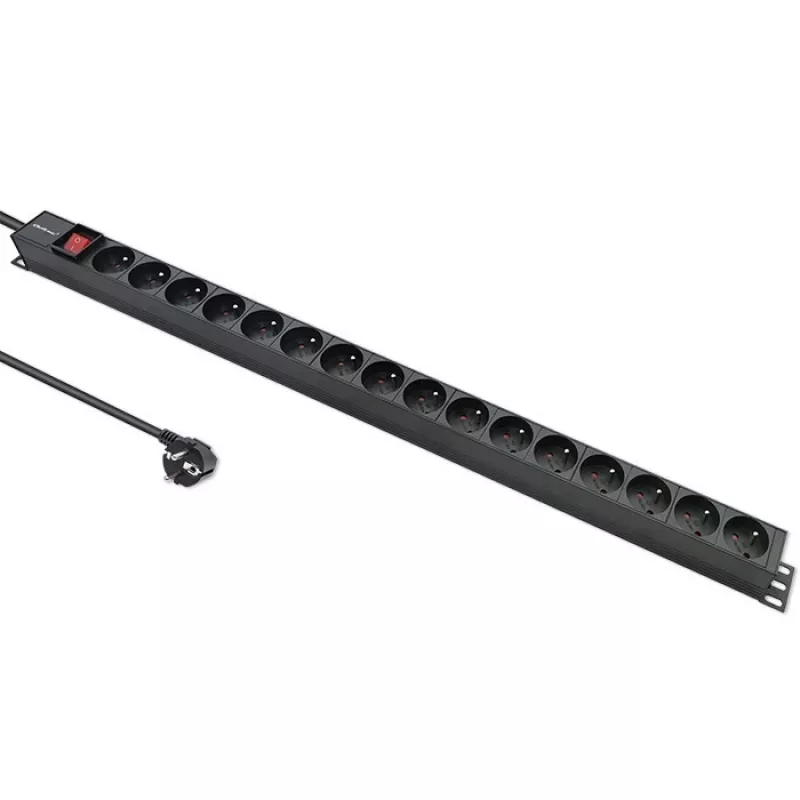 Stovo maitinimo juosta 16A PDU, 16xFRENCH, vertikali
