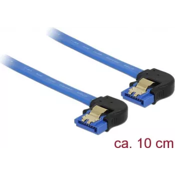SATA kabelis DeLOCK 85094 0.1 m SATA 7-pin Juoda Blue
