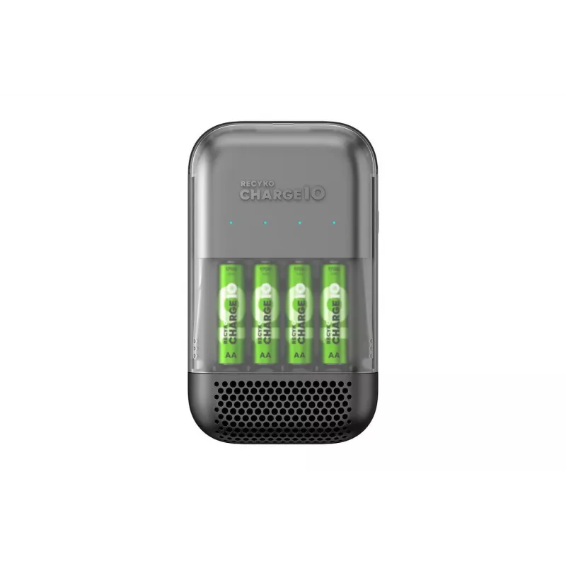 Įkraunamos baterijos GP Recyko Charge 10 — 4×AA NiMH 2000 mAh