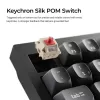 Mechaninė klaviatūra Keychron V6 Ultra 8K — Pilno dydžio 100% QWERTY, Bluetooth, RGB, juoda