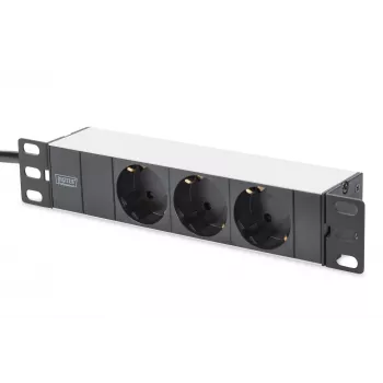 Aliuminis lizdų blokas Digitus DN-95411 3 apsauginiai lizdai 2 m