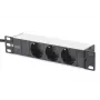 Aliuminis lizdų blokas Digitus DN-95411 3 apsauginiai lizdai 2 m