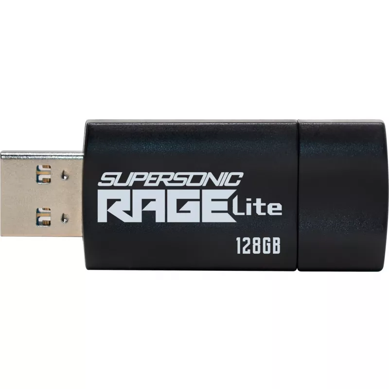 USB atmintinė PATRIOT Supersonic Rage Lite 128 GB USB Type-A 3.2 Gen 1, 180 MB/s, mėlyna/juoda