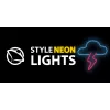 Neoninis šviestuvas MANTA SNL71BL debesėlis su žaibais mėlynai rožinis – dekoratyvinis LED neoninis ženklas