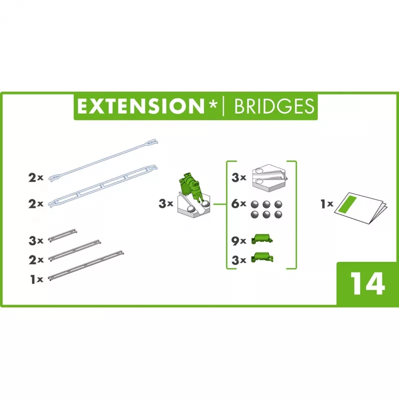 GraviTrax Extension Bridges Ravensburger 22423 Daugiaspalvis