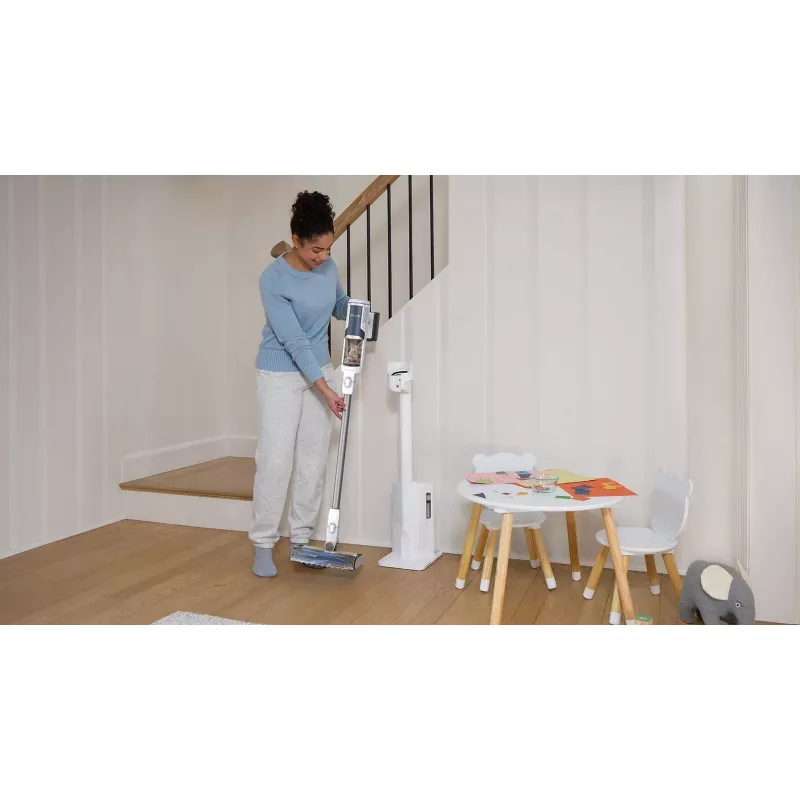 Sharkclean BU3521EU 2-in-1 šluotinis siurblys / elektrinis šepetys, akumuliatorinis, sausas, be maišelio, 21,6 W, mėlyna, balta