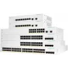 Cisco Business 220 Series CBS220-48P-4G - jungiklis - Smart - 48 x 10/100/1000 (PoE+) + 4 x Gigabit SFP (aukštutinė jungtis) - montuojamas stelaže - PoE+ (382 W)