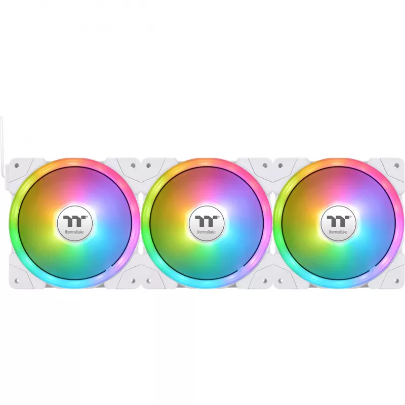 Integruotas skysčio aušintuvas THERMALTAKE MAGFloe 420 Ultra ARGB su 140 mm ventiliatoriais, 500–2000 RPM, baltas