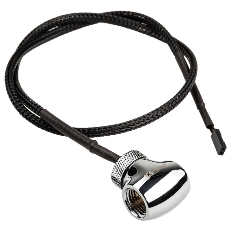 Temperatūros jutiklis XSPC Temperatursensor 2x G1/4 IG – chromuotas, 2x G1/4 vidinis sriegis