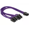 Kabelis DeLOCK PCI Express 6 kontaktų - 2 x 8 kontaktų 0,3 m