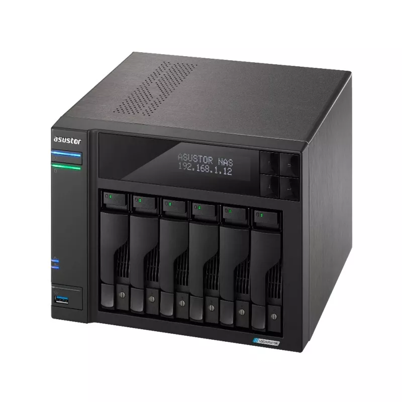 Asustor LOCKERSTOR 6 NAS stacionarus Intel® Celeron® N5105 8 GB DDR4 HDD ADM juodas