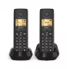 Belaidis telefonas Gigaset PURE 100 Duo su skambintojo ID, ECO DECT GAP, juodas