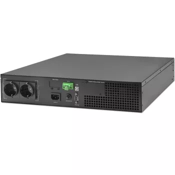 Qoltec 52285 nepertraukiamo maitinimo šaltinis (UPS) Dvigubo keitimo (Online) 1 kVA 1000 W 2 AC išėjimai