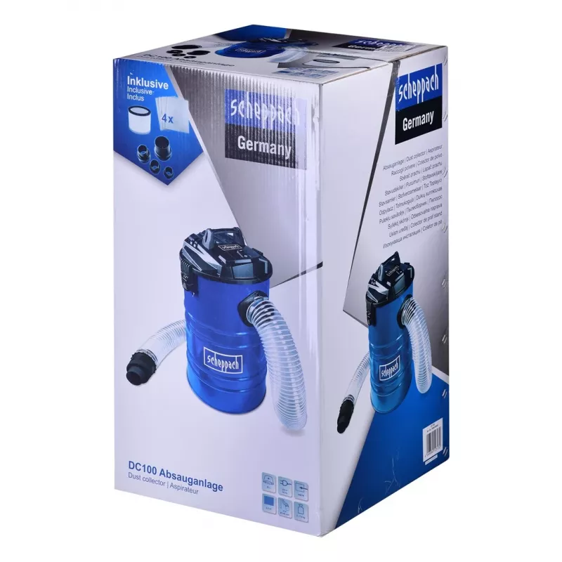 Scheppach Dc100 65L 1200W Dust Extractor 230V, Mėlyna