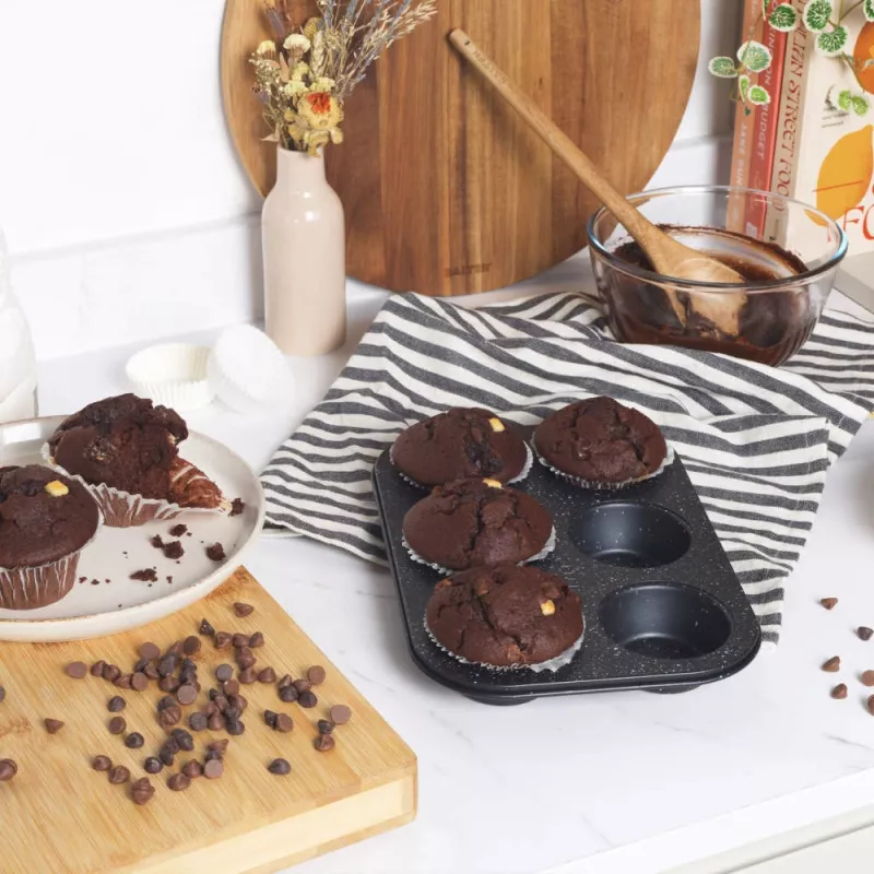 Muffin keptuvė Salter BW07035BRMFOB 6 puodelių nelimpanti kepimo forma
