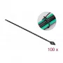 Lygiagretaus įėjimo kabelių raištelis DeLOCK Beaded kabelis Tie L 200 x W 2.4 mm juodas 100 vnt.