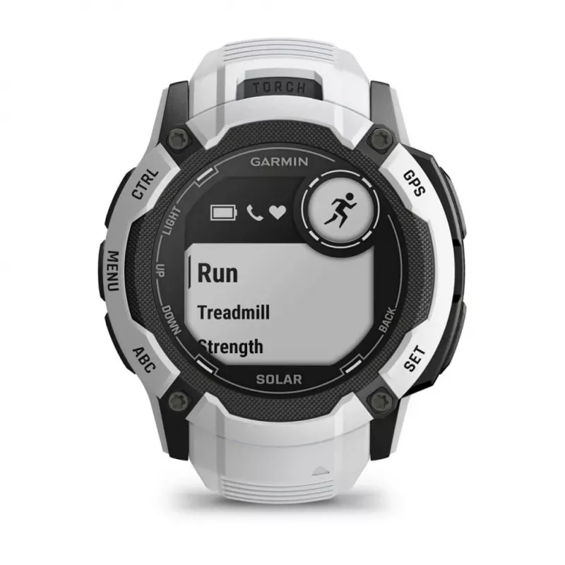 Garmin Instinct 2X Solar 2.79 cm (1.1) MIP 50 mm skaitmeninis 176 x 176 pikselių jutiklinis baltas GPS (palydovinis)