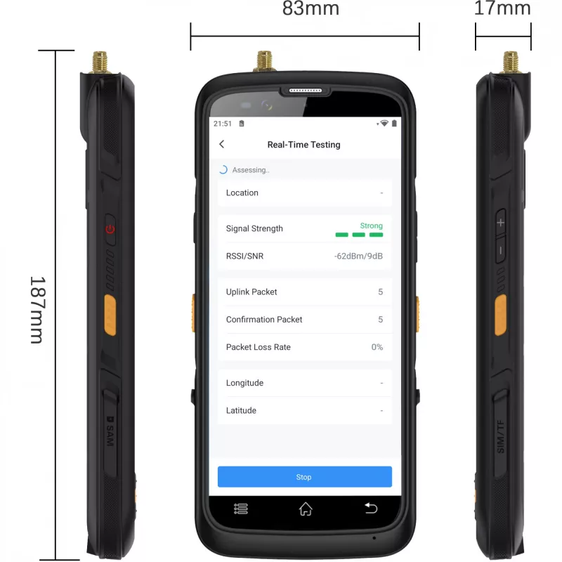 LoRaWAN Wi‑Fi lauko testeris Milesight FT101-868M — modelis FT101-868M