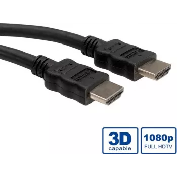 ROLINE - Vaizdo/Garso/Tinklo laidas - HDMI - 30 AWG - HDMI, 19 kontaktų (V) - HDMI, 19 kontaktų (V) - 2 m - Ekranuotas - Juodas (11.04.5732)