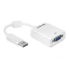 Vaizdo kabelio adapteris DeLOCK 61766 0,125m VGA DisplayPort baltas
