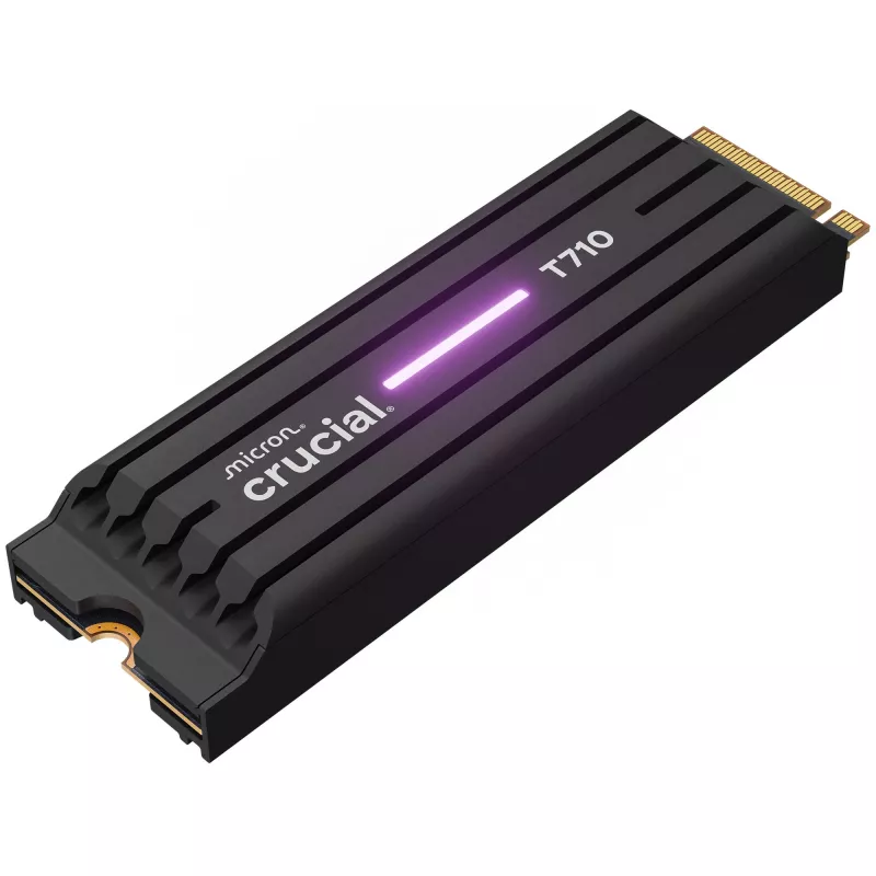 SSD CRUCIAL T710 4 TB M.2 PCIe 5.0 NVMe — 4000 GB, skaitymo sparta 14500 MB/s, rašymo sparta 13800 MB/s
