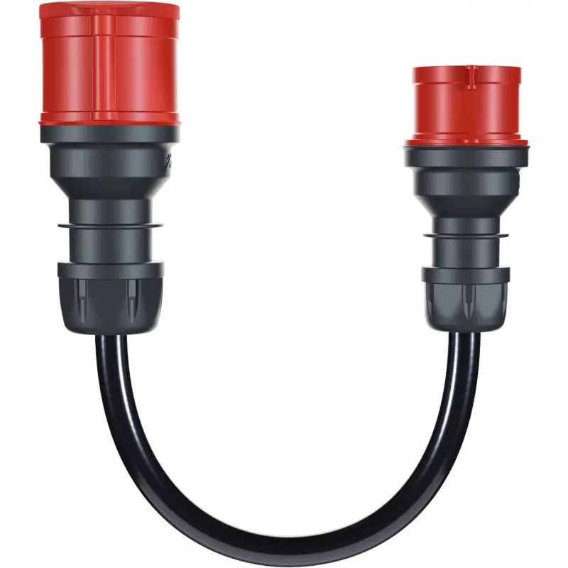 Adapter for Gemini flex 22 kW CEE red three-phase current 32A > CEE red 16A Juoda 30cm