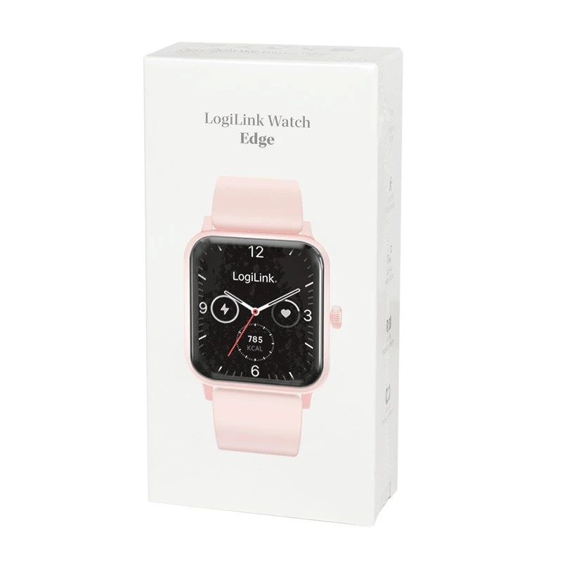 Išmanusis laikrodis LCD, BT5.2 IP68, rožinis