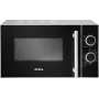 Amica AMGF20M1GS mikrobangų krosnelė Pastatoma Grilio mikrobangų krosnelė 20 L 700 W Juoda, Sidabrinė