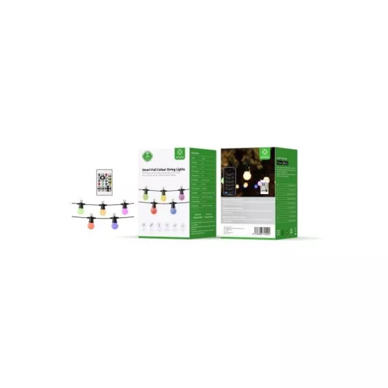 WOOX R5195 išmanioji dekoratyvinė girlianda 9 m RGB+CCT, „Google Assistant“ ir „Amazon Alexa“, IP65