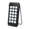 Logilink - Saulės energijos powerbank - žibintuvėlis - Li-Pol - 10000 mAh - 18 W - 3 A - PD 2.0, QC 3.0, itin greitas įkrovimas - 2 išvesties prievadai (USB Type A, 24 kontaktų USB-C) - su kabeliu: USB (PA027