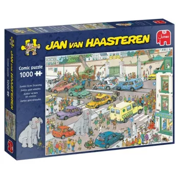 Jumbo Jan van Haasteren Jumbo geht einkaufen 1000 detalių dėlionė (20028)