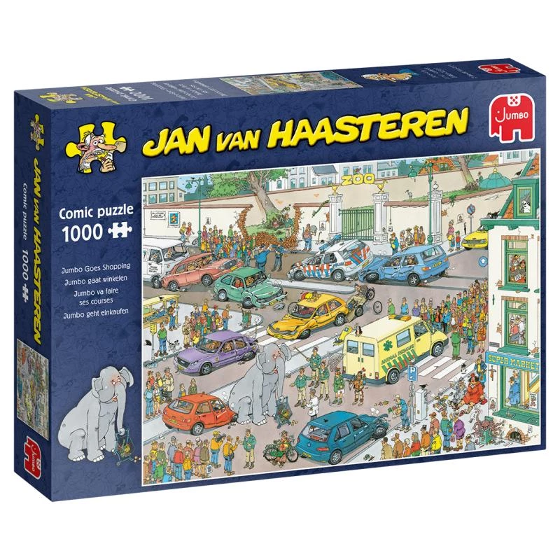 Jumbo Jan van Haasteren Jumbo geht einkaufen 1000 detalių dėlionė (20028)