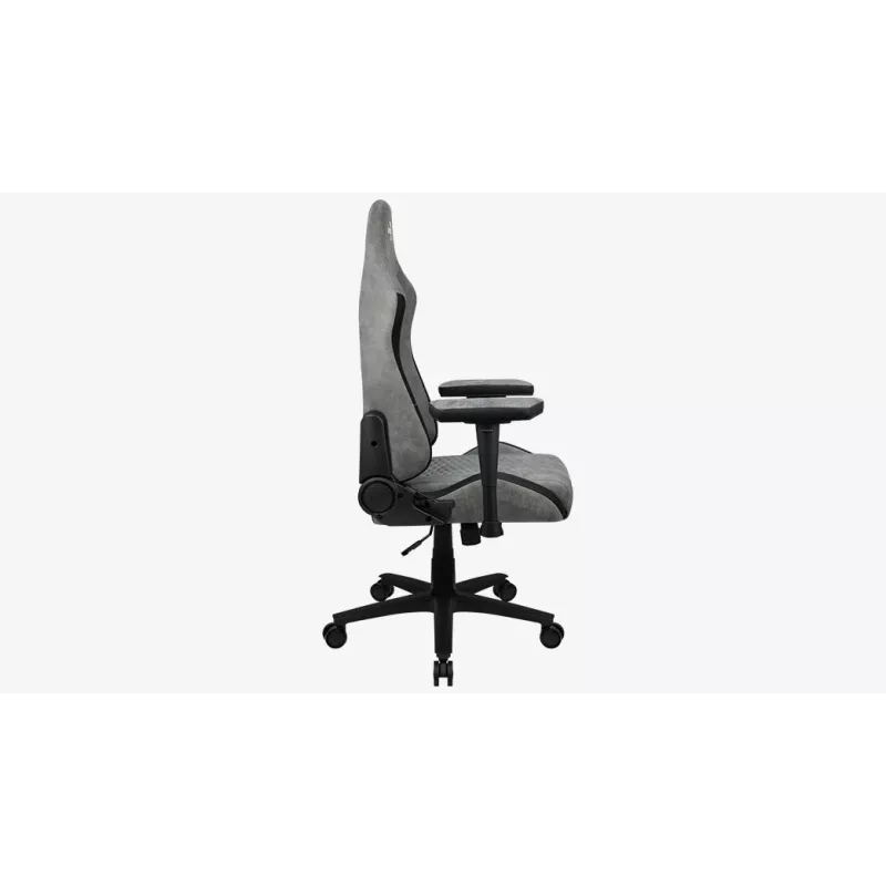 Aerocool Crown AeroSuede universali žaidimų kėdė su paminkštinta sėdyne, akmens pilka