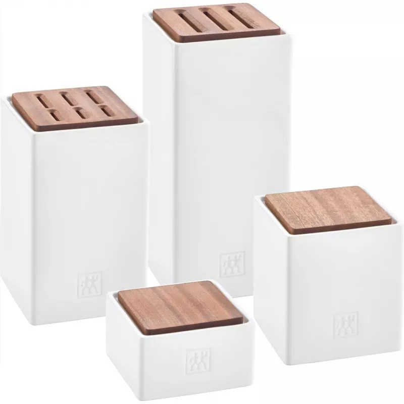 Keraminiai laikymo indeliai, 4 vnt. rinkinys ZWILLING 1002267 – glazūruoti, sukraunami, sandarūs, skirti arbatai, kavai, cukrui, prieskoniams