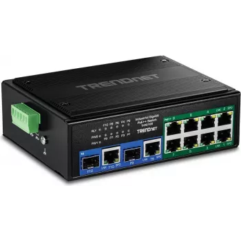 Pramoninis Gigabitinis jungiklis TRENDnet TI-BG108 — 10 prievadų, 400W PoE++