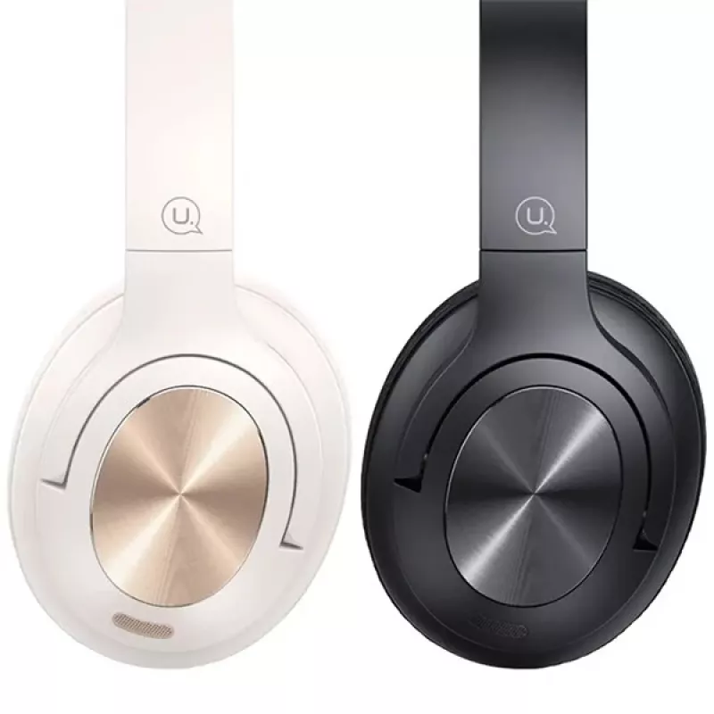 Usams ausinės Bluetooth 5.3 Uždedamos Us-yh serijos Juodos/juodos TDLYEJYS01